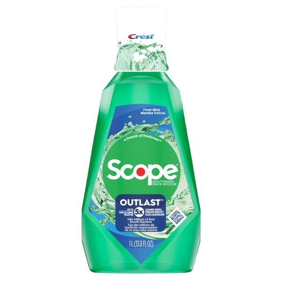 ⭐4/$15 Crest Scope Outlast Mouthwash Mint - Picture 4 of 7